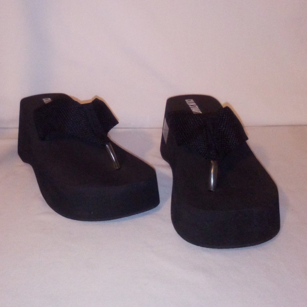 Wedge Platform Flip Flops:  Vintage Victoria's Secret - Collin Stuart.  NEW